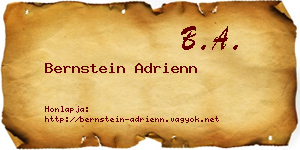 Bernstein Adrienn névjegykártya
